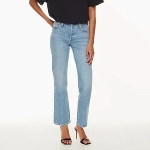 DENIM FORUM | Women's Light/Med Washed Arlo Lo-Rise Straight Leg Ankle Jeans